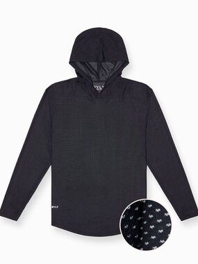 NWT BYLT Men’s Pulse Pullover Drop-Cut Hoodie Black Extra Large